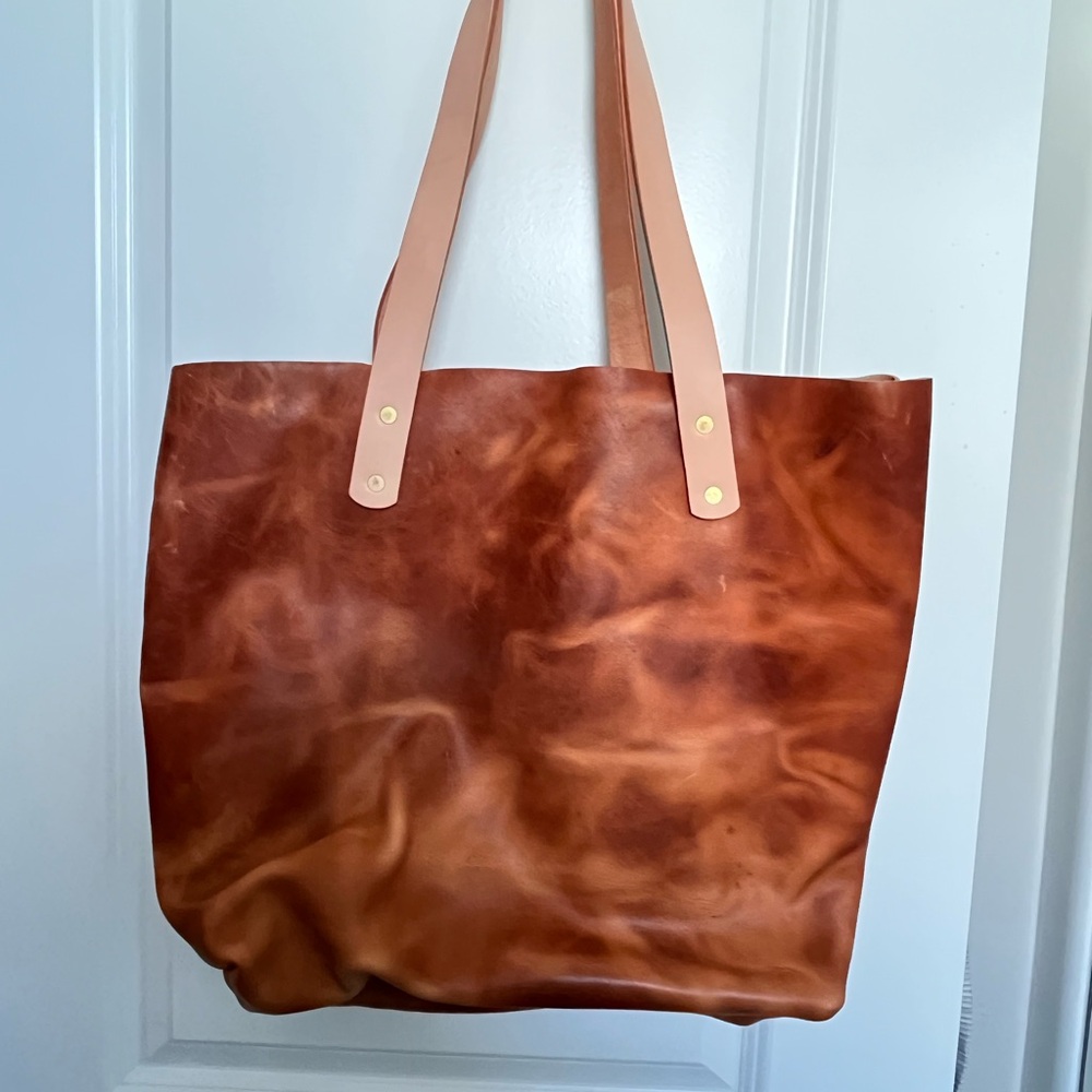Brown Horween Leather Tote Bag